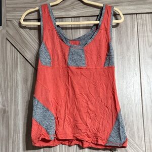 Lululemon Athletica Orange and Gray Tank Top